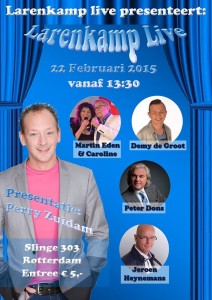 Poster Larenkamp 22 januari 2015.